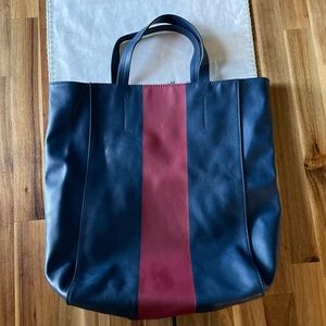 Saks Tote Bag Blue & Red